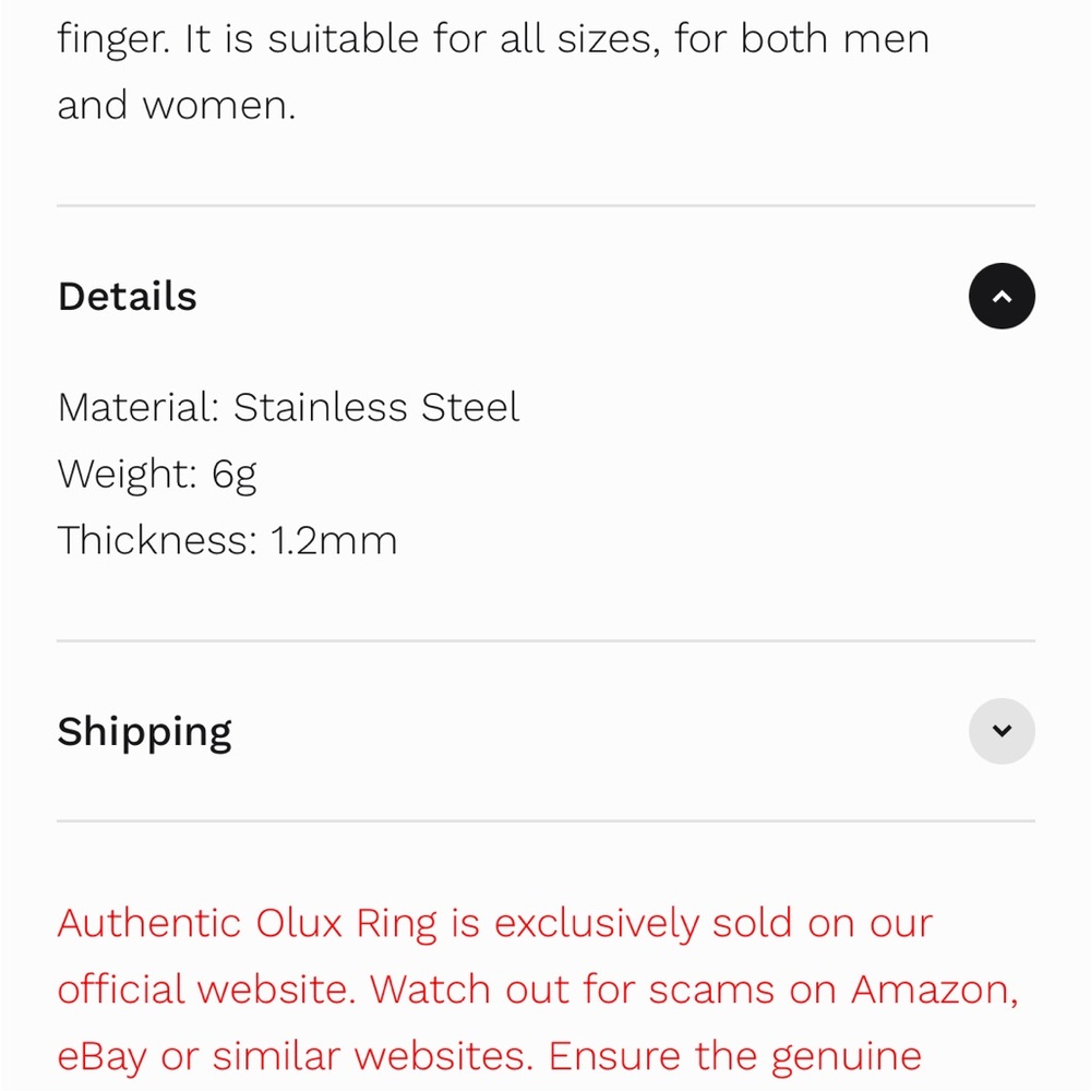 Olux Health Ring with  4 magnetics - Picture 4 of 7